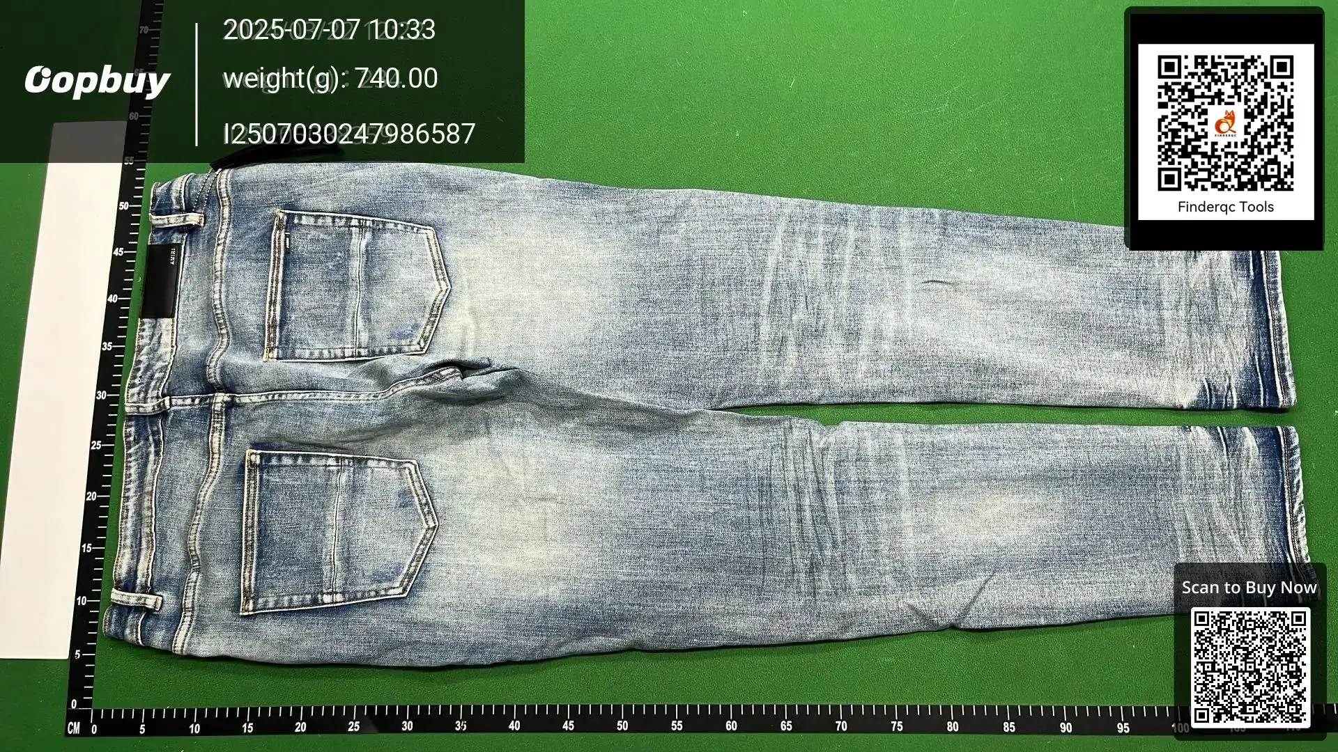 AMIRI cross-border new tide brand street retro embroidery hot drill hole foreign trade in stock jeans factory wholesale