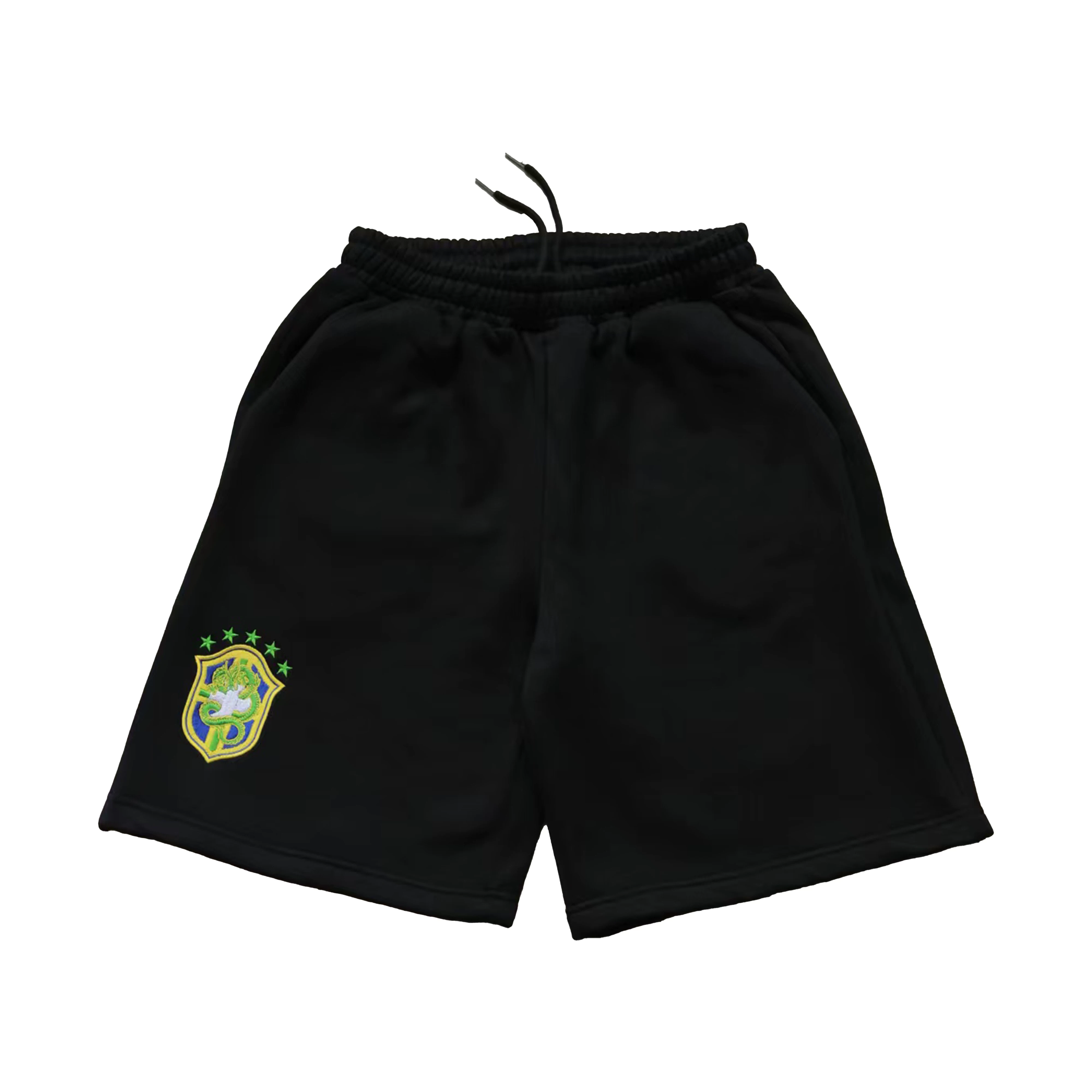 Creast Shorts - Brazil Exclusive Embroidered Logo Sports Shorts Brazilian Sweatpants
