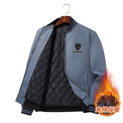 Factory direct sales of a generation of European station luxury leisure baseball collar explosions labeled jacket men