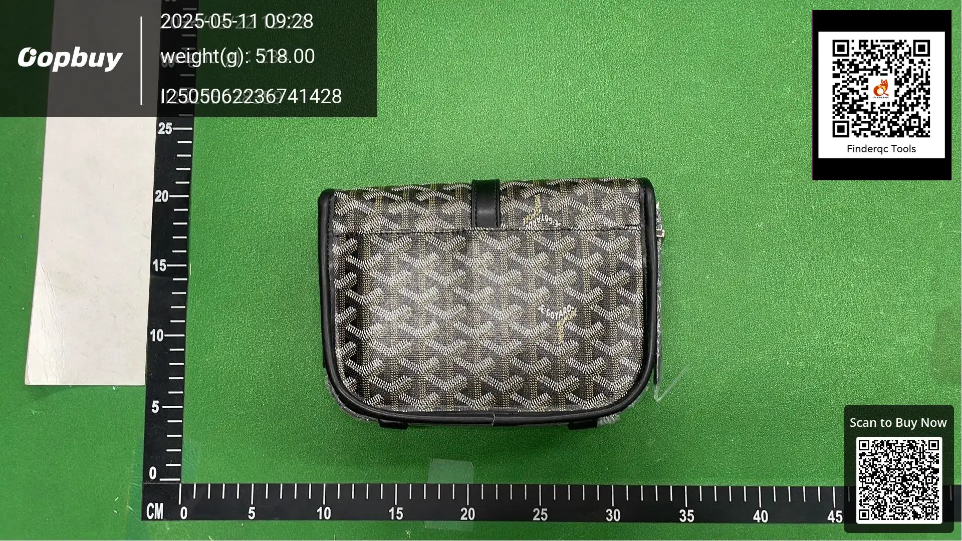 Goyard clutch bag black