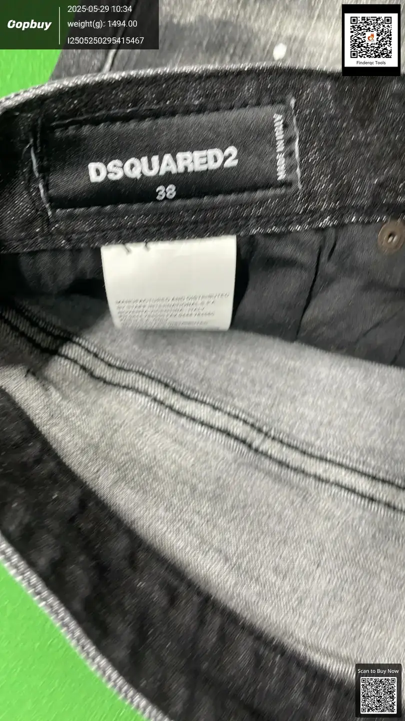Spring 2022 Blue Stretch Washed Ripped Leggings Tight Fit College Students Fashion Boutique D2 Jeans Men's Pants