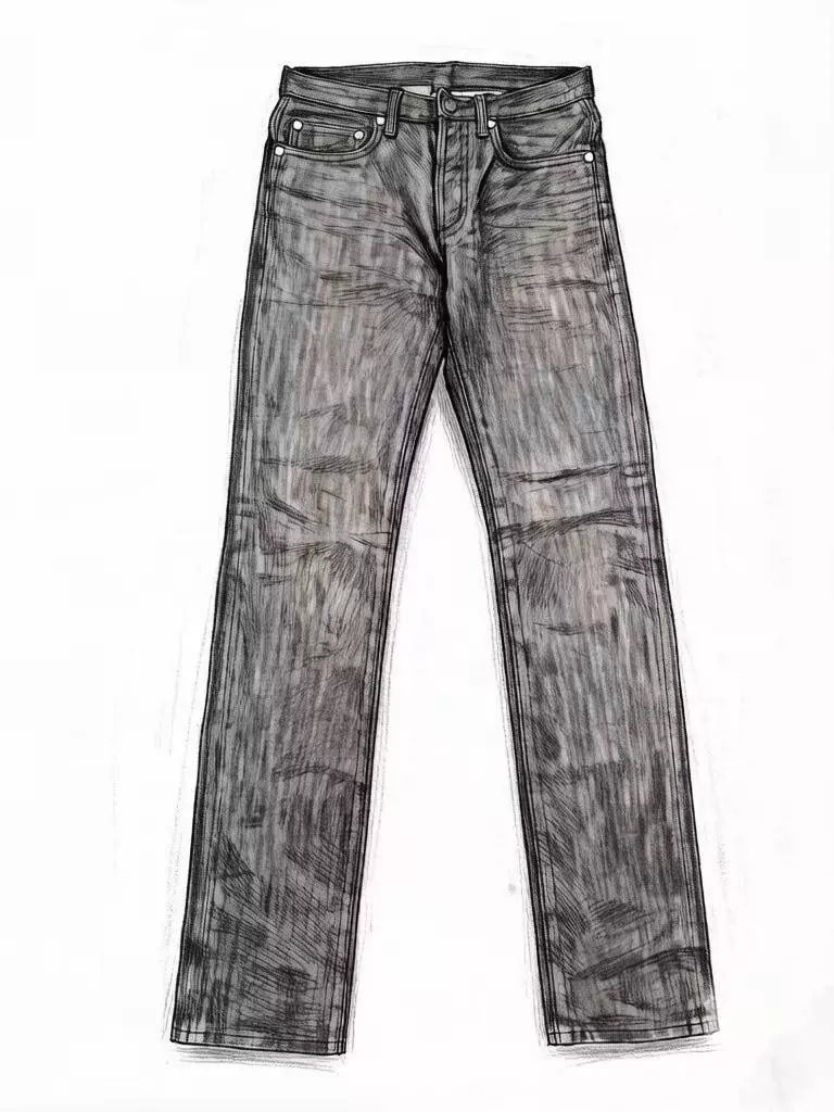 【Dini】08AW Black Raw Jeans