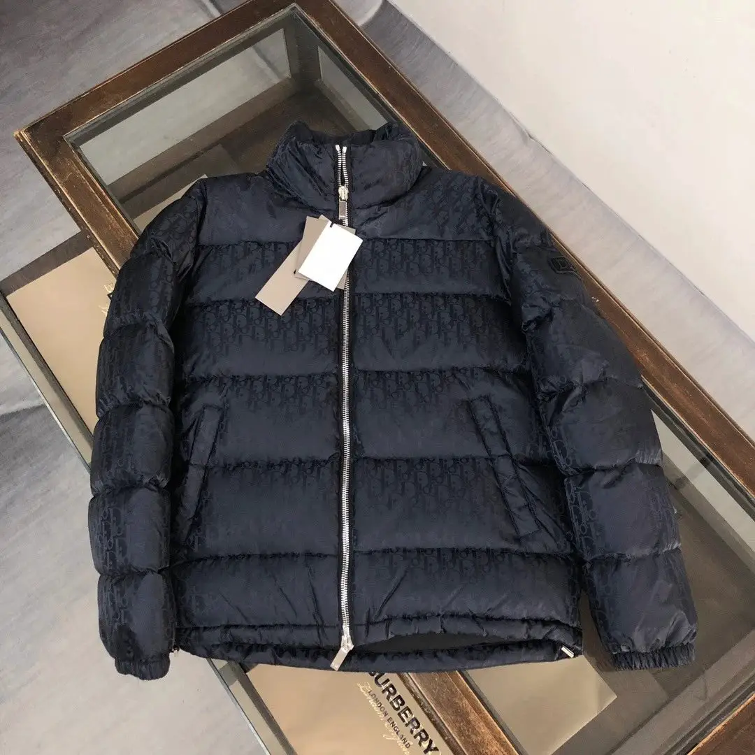 Autumn and winter full print letter print down jacket D series of men and women with the same models