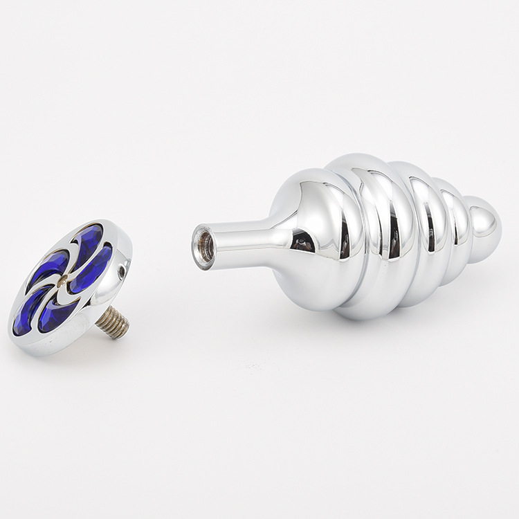Factory wholesale New all kinds of threaded detachable metal back panel anal plug men and women anal masturbation alternative toys