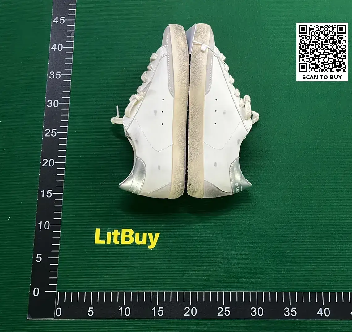 Golden Goose White Silver Star Sneakers