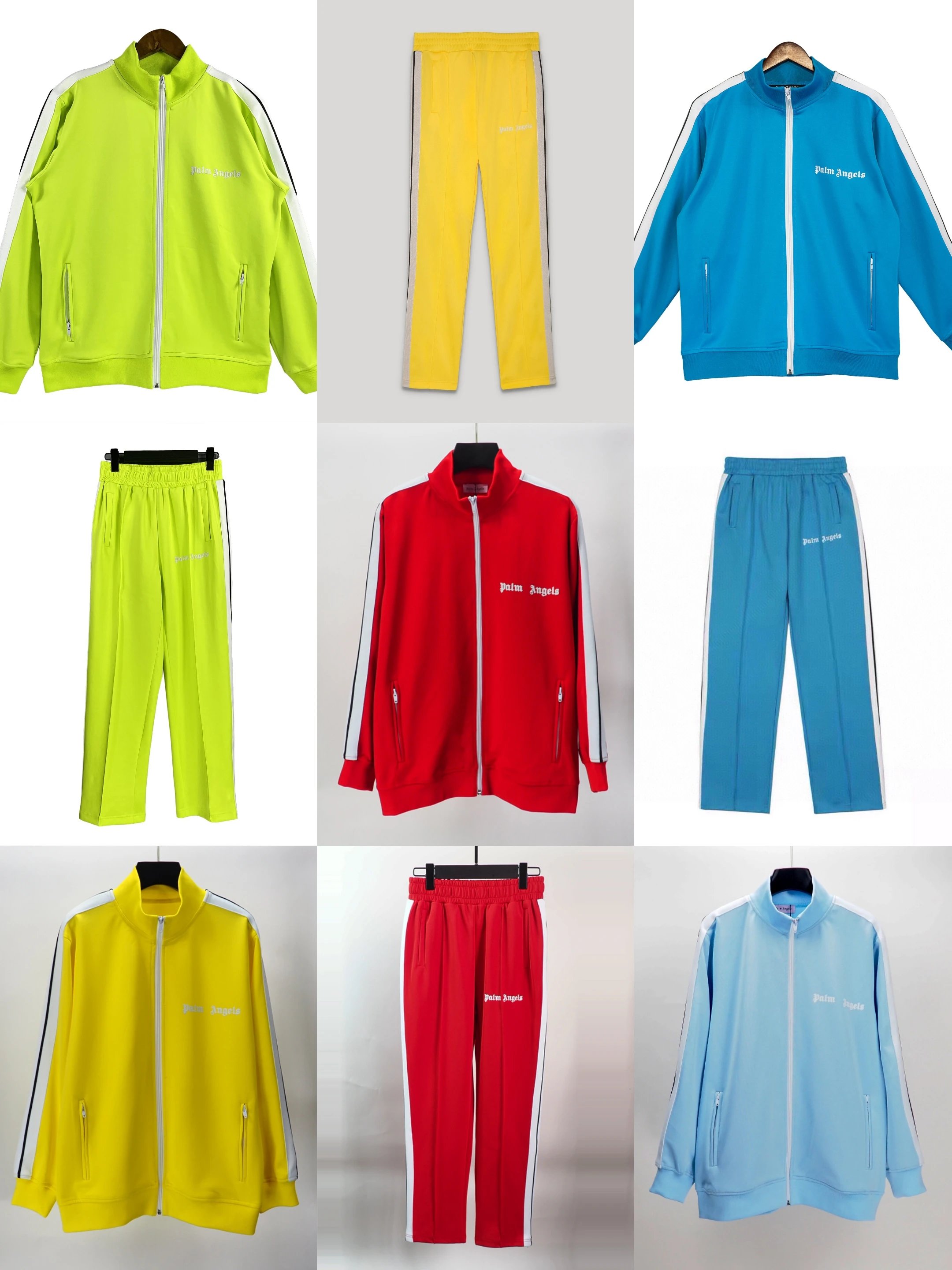 European and American fashion brand street sports long sleeve pants suit