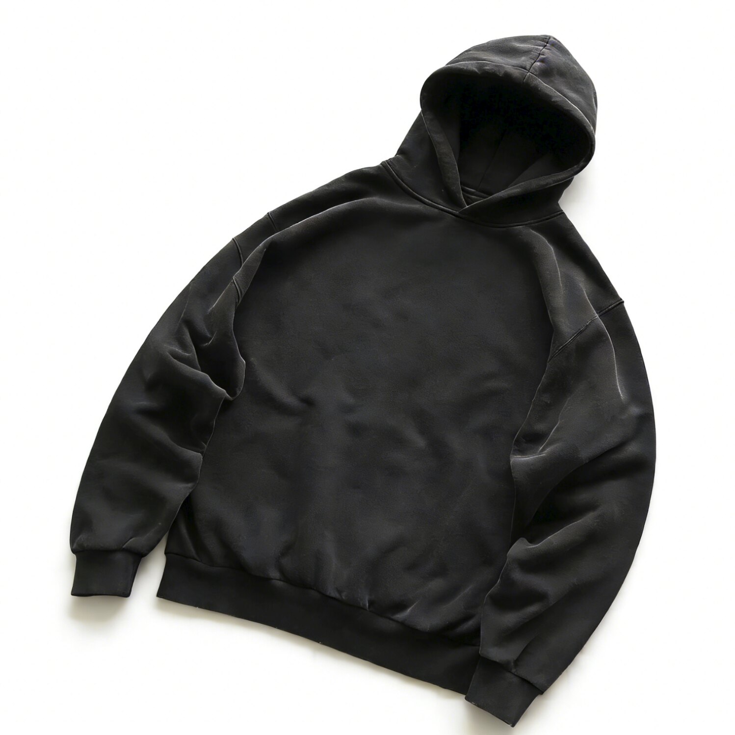 Front fire 8 times minibus cheerleading string two sleeves in flames 8 deep gray vintage hoodie 77012325 QC-foto van TAOBAO op Qualit.ly