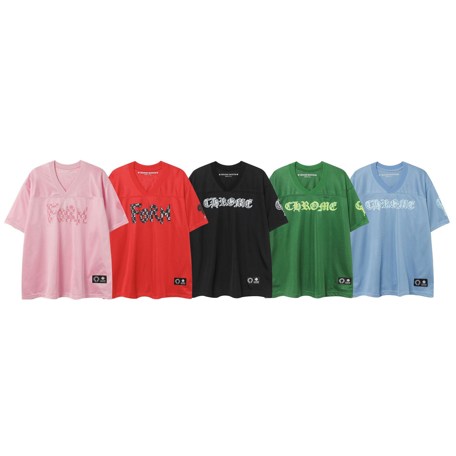 In-Stock Cross-Border High Version Chrome Hearts Cross Color Printed Short-Sleeve T-Shirt