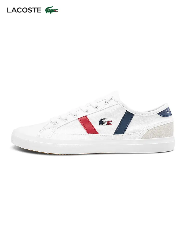 Lacoste Lacoste Women's Shoes Fashion Color Matching Casual Sports Canvas Sneakers Flat Shoes | 39cfa0046