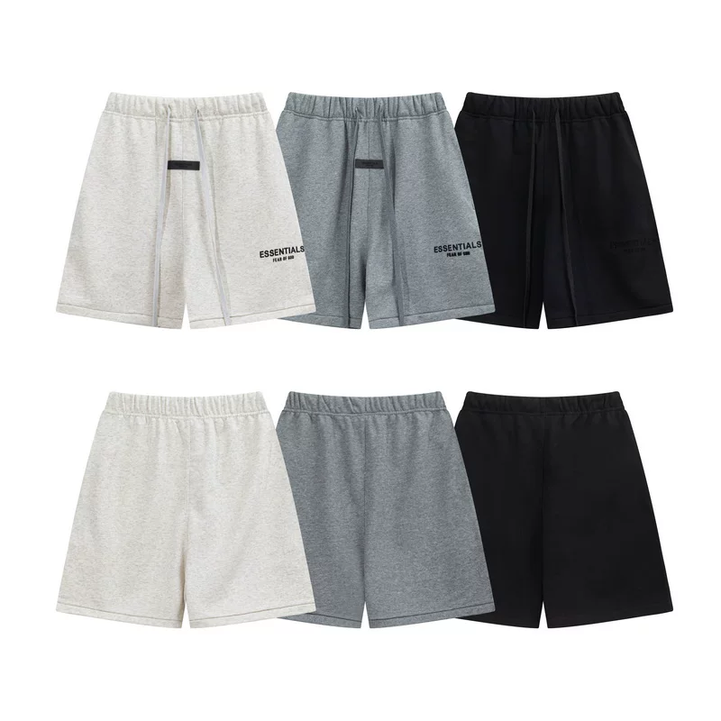 Fog Shorts with Unique Design, 2025 New Style, Loose Fit, Velvet Lettering, American and European Casual Pants, Trendy ins Pants