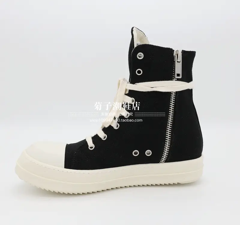R High-Top Canvas Shoes O Trendy Shoes Dark Fashion Waxed Cloth Couple Shoes Trendy Shoes Men's Shoes Tpu Fashion Men's Boots