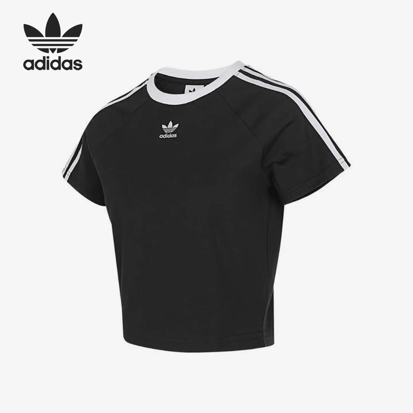Adidas/Adidas Official Authentic Clover Women's Classic Round Neck Short Sports T-Shirt Jc8703