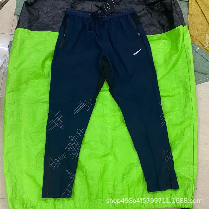 2025 Wholesale Export Quick-Drying Woven Sports Running Pants Men's Ice Silk Breathable Basketball Fitness Leisure Training Summer