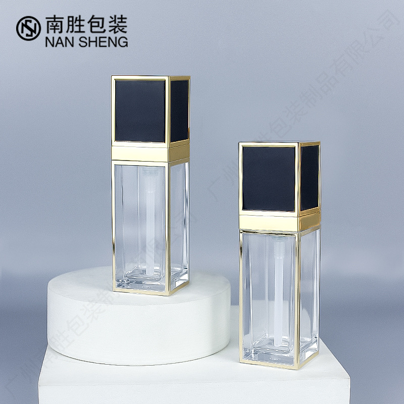 Plastic nozzle liquid foundation bottle transparent 30ml new sun protection bottle Nansheng high-end BB cream isolation milk square bottle