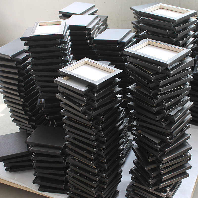 Wholesale wish black oil painting inner frame acrylic oil painting frame 10*13*1530 black canvas painting log oil canvas frame