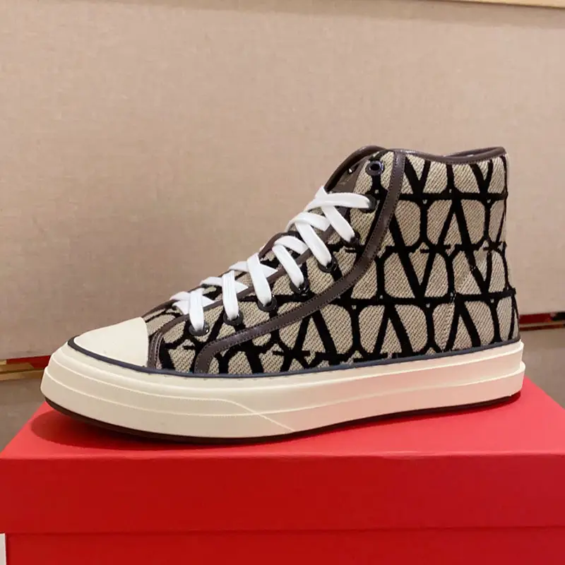 Light Luxury High-Top Shoes for Men, Trendy Brand Fancy Casual Shoes New arrival Fall and winter Boomer Shoes Cowhide Popular High-Top Sneakers for Men