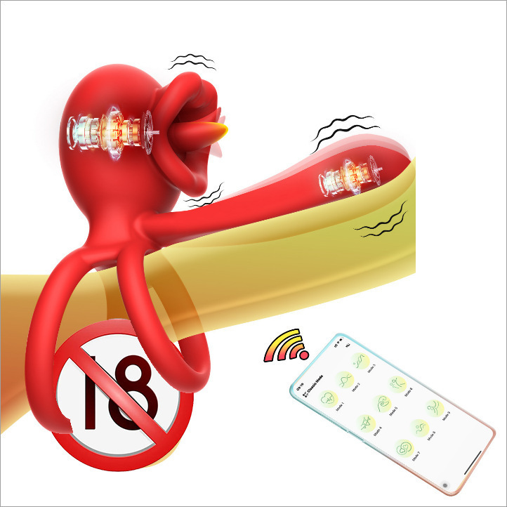 Male Semen-Locking Ring, Backcourt Massager, Sex Products, Vibrating Charging Prostate Massager, Shared by Men and Women, Adult Products
