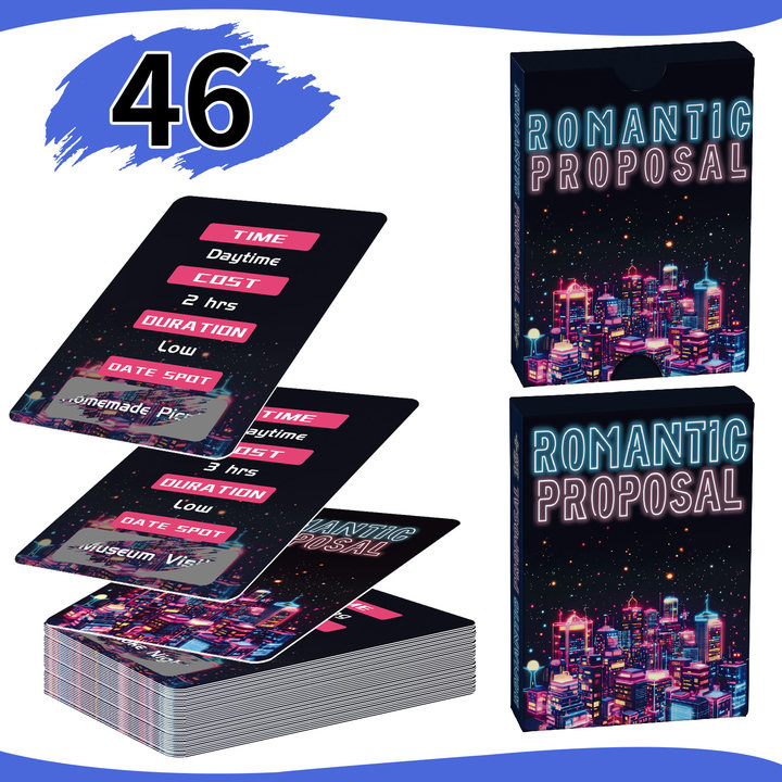 Big-Selling Cross-Border 46-Piece Couple Scratch-Off Cards, Date Ideas Themed Couple Game Cards, Adult Toys