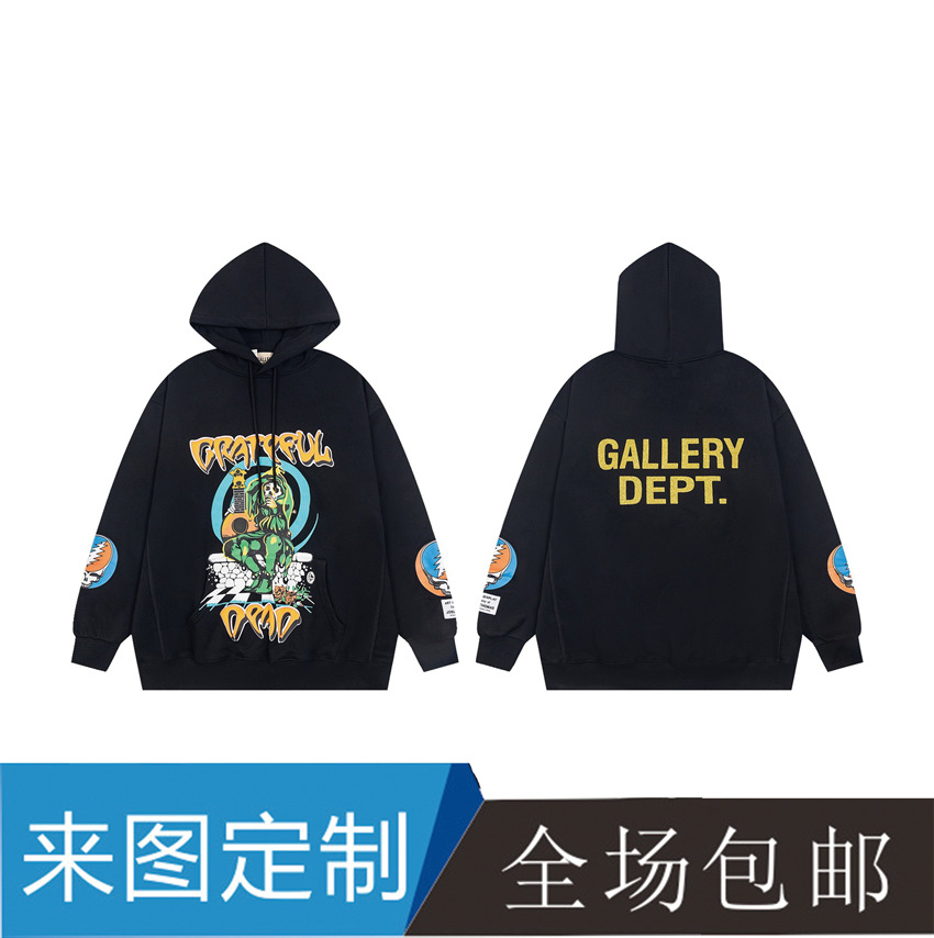 European and American fashion brand GALLER alphabet cartoon Halloween limited hooded sweater men's and women's casual hoodie
