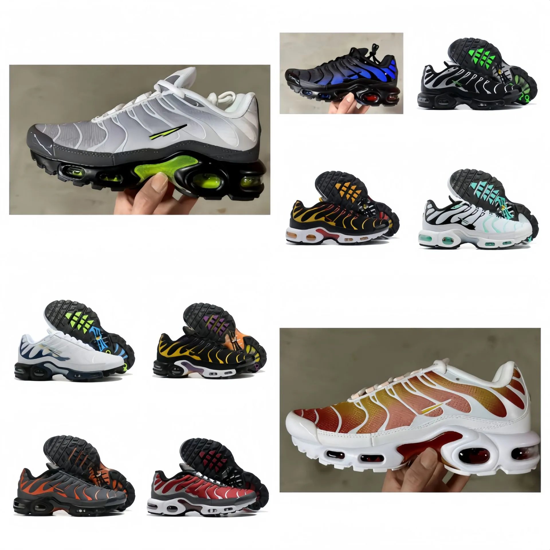 跨境新款Air Max TN 高频网面气垫鞋男女休闲运动跑步鞋-工厂直销