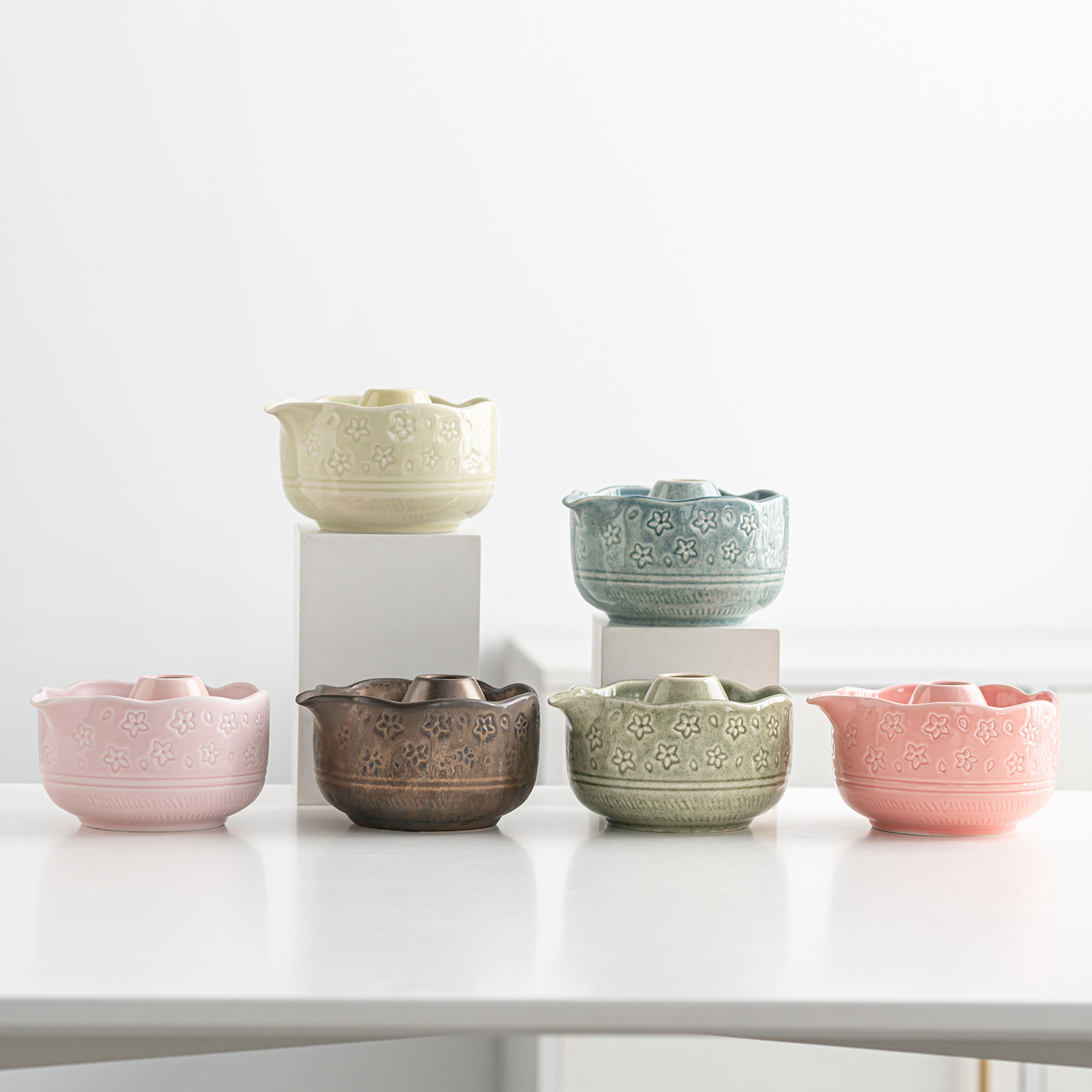 Japanese Cherry Blossom Matcha Ceramic Bowl Tea Set Tea Ceremony Accessories Tool Set Tea Whisk Bamboo Matcha Brush Baimenli