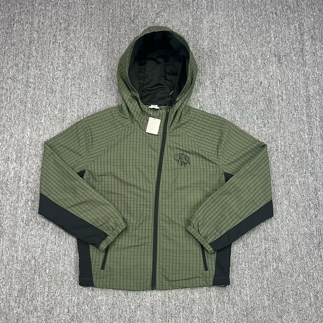 American Trendy Brand Mertra Oblique Zipper Jacket High Street Loose Autumn and Winter Trendy Brand Casual Hooded Jacket for Men and Women