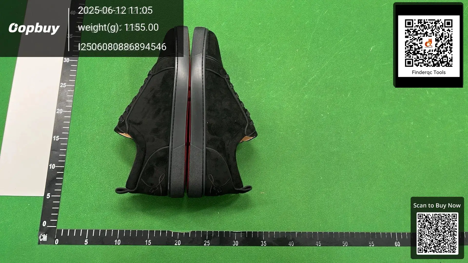 Christian Louboutin Black Suede Sneakers