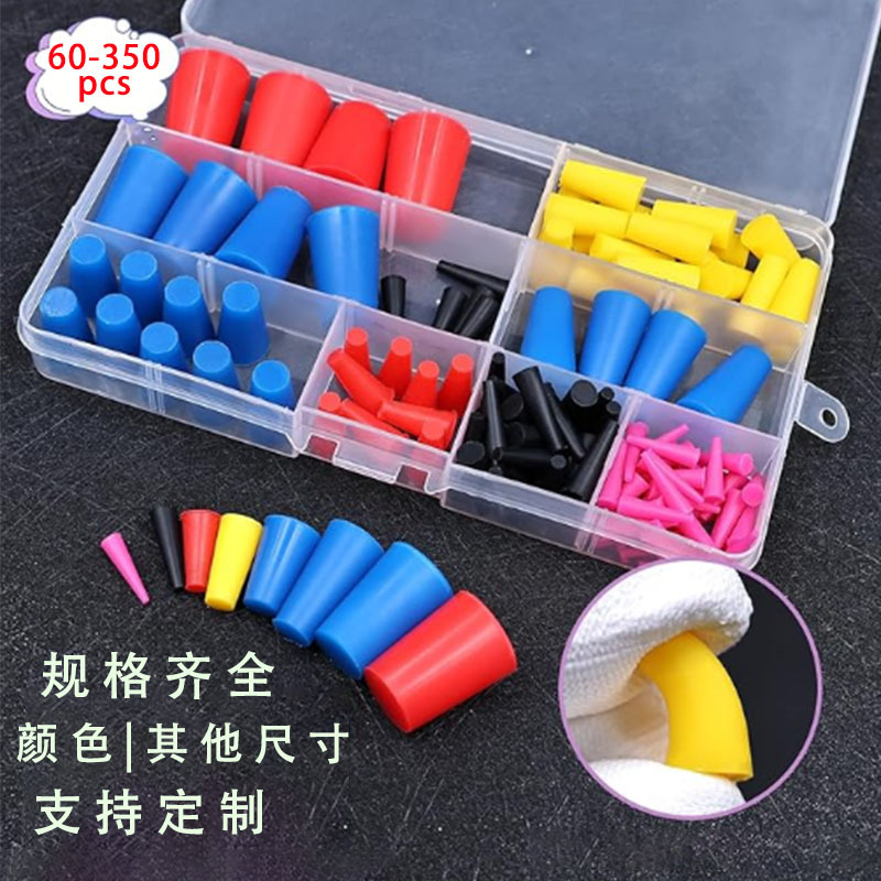High Temperature Resistant Amazon Tapered Plug Cross-Border Silicone Plug Color Rubber Shielding Sealing Plug Electroplating Protective Cap Plug