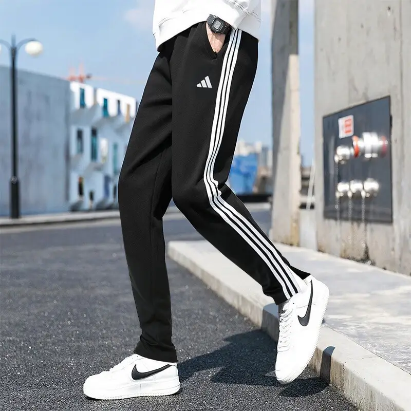 Adidas Adidas Knitted Sports Pants Men's Pants 2025 Summer New Sports Pants Breathable Casual Pants