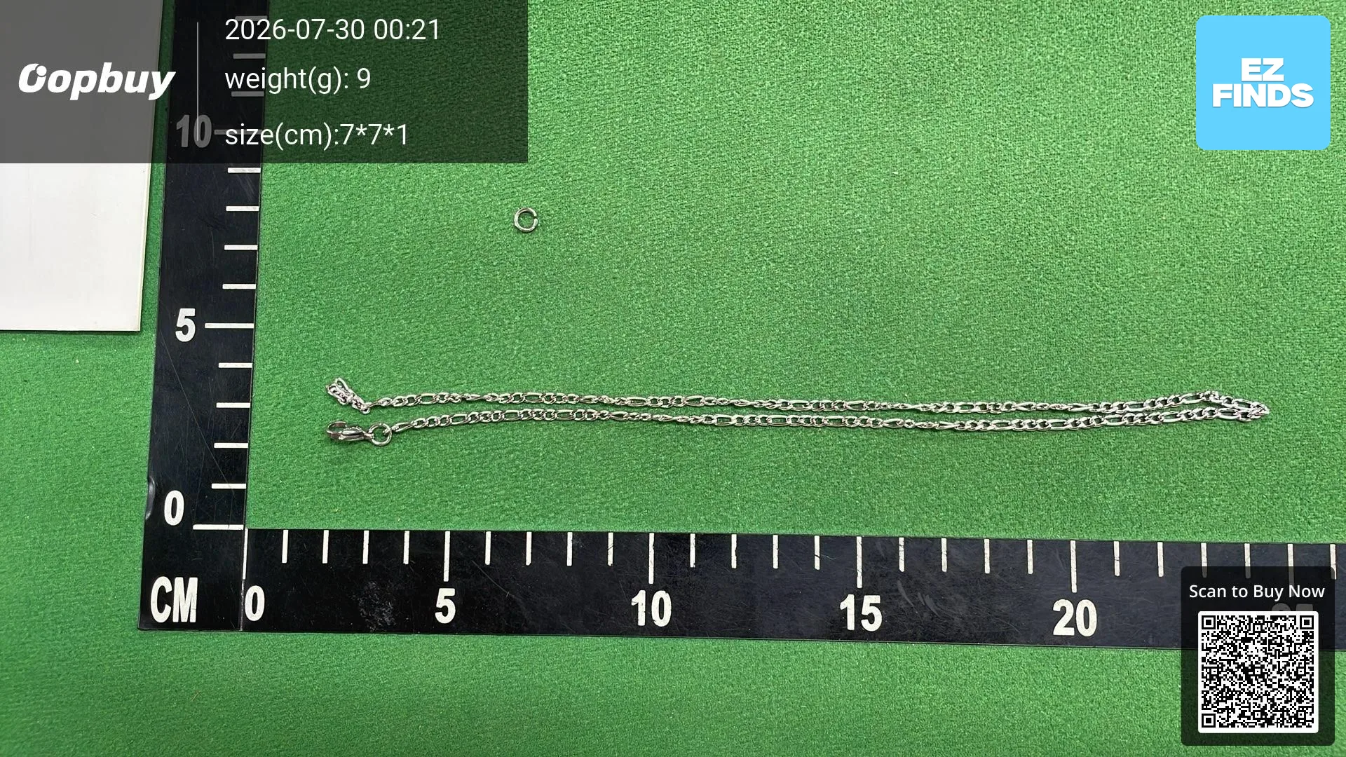 Titanium Steel Figaro Necklace for Men and Women, Stainless Steel Necklace, Fashionable and Versatile Cuban Chain 3:1Nk Chain Couple Jewelry QC photo from 1688 on Qualit.ly QC