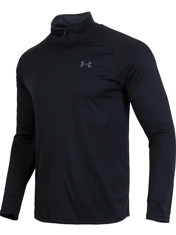 Under Armor Long sleeves T-Shirt Men's 2025 Summer New arrival Fitness Training Quick-Drying Half-Zip pullover Base Layer Shirt
