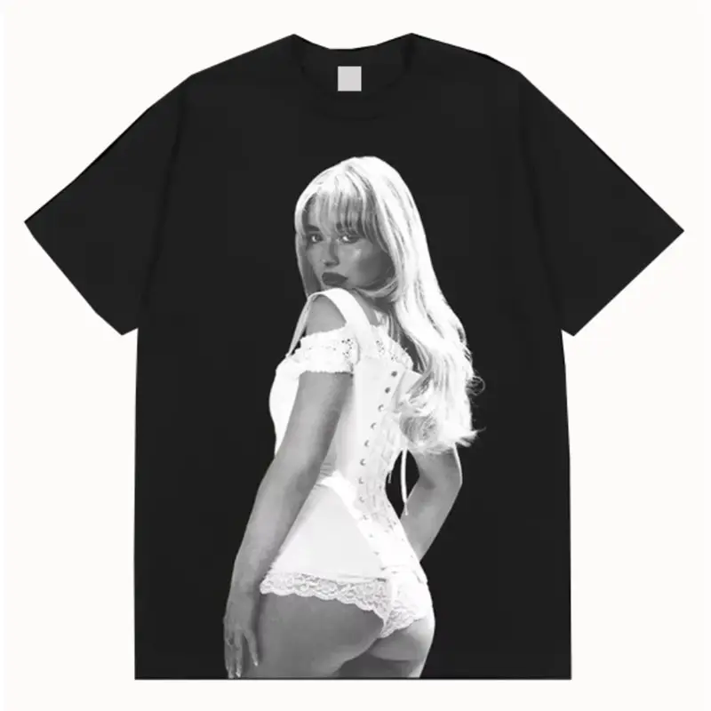 Sabrina Carpenter Graphic T-Shirt Unisex Men's Summer Short Sleeve