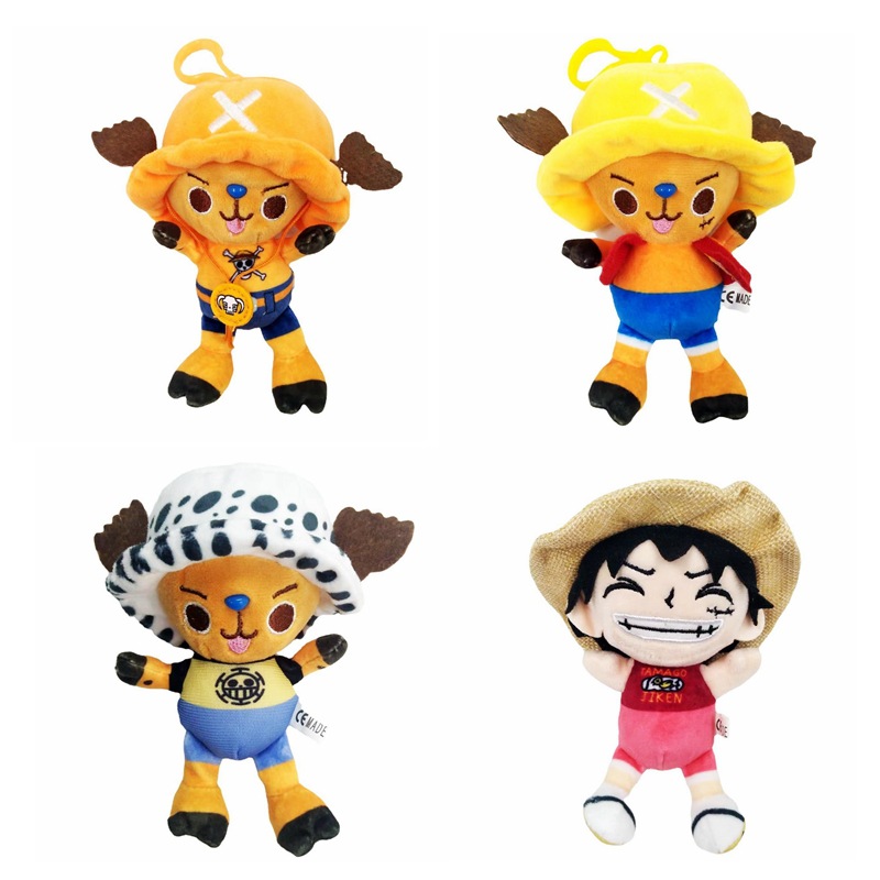In-Stock One Piece Chopper Luffy Onepiece Giraffe Plush Toy Doll Claw Machine Doll Small Pendant