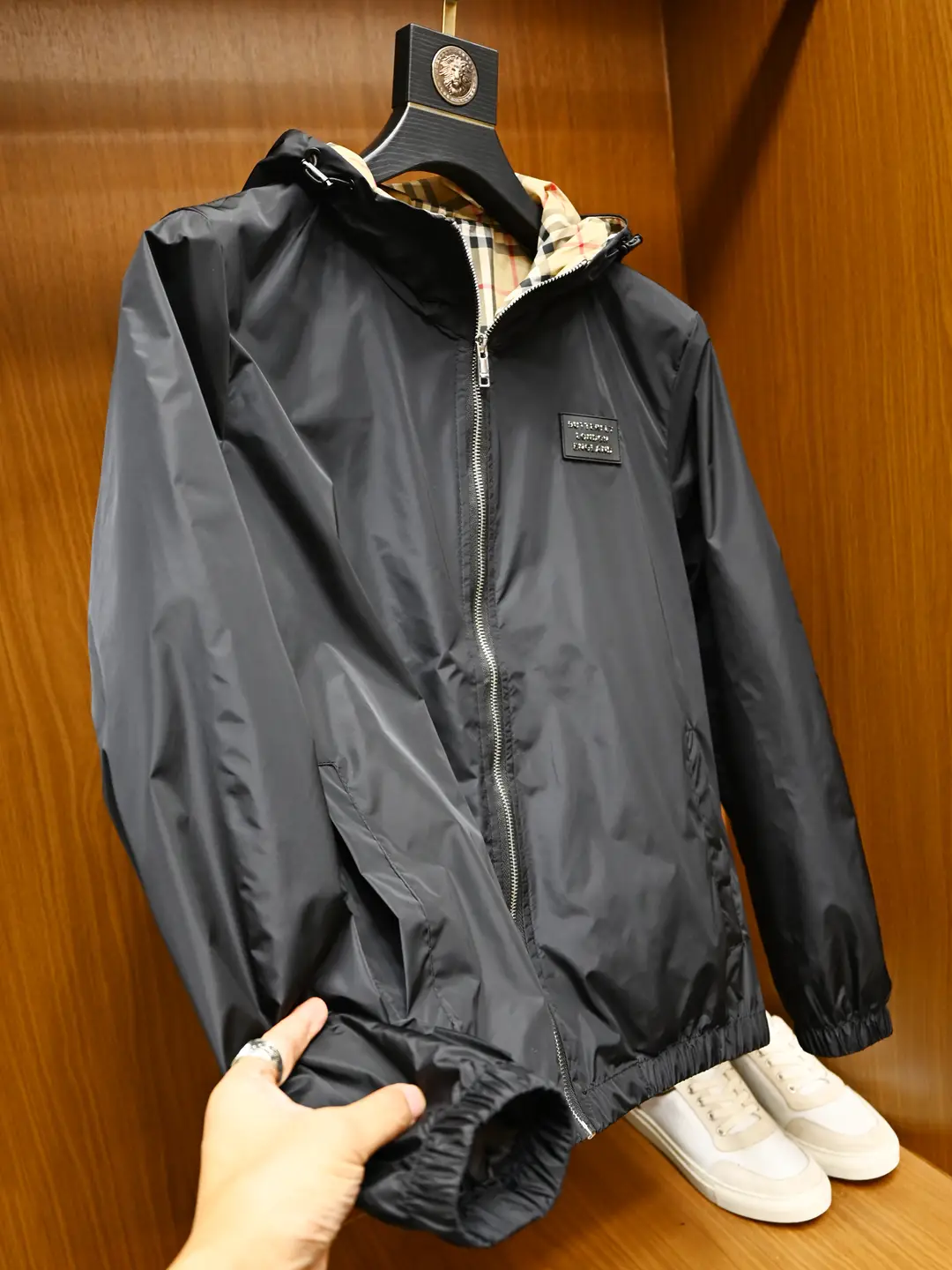 2025 Spring and Autumn New Fashion Jacket Men's European Trendy Brand Slim Fit Youth Luxury Windproof Hooded Coat