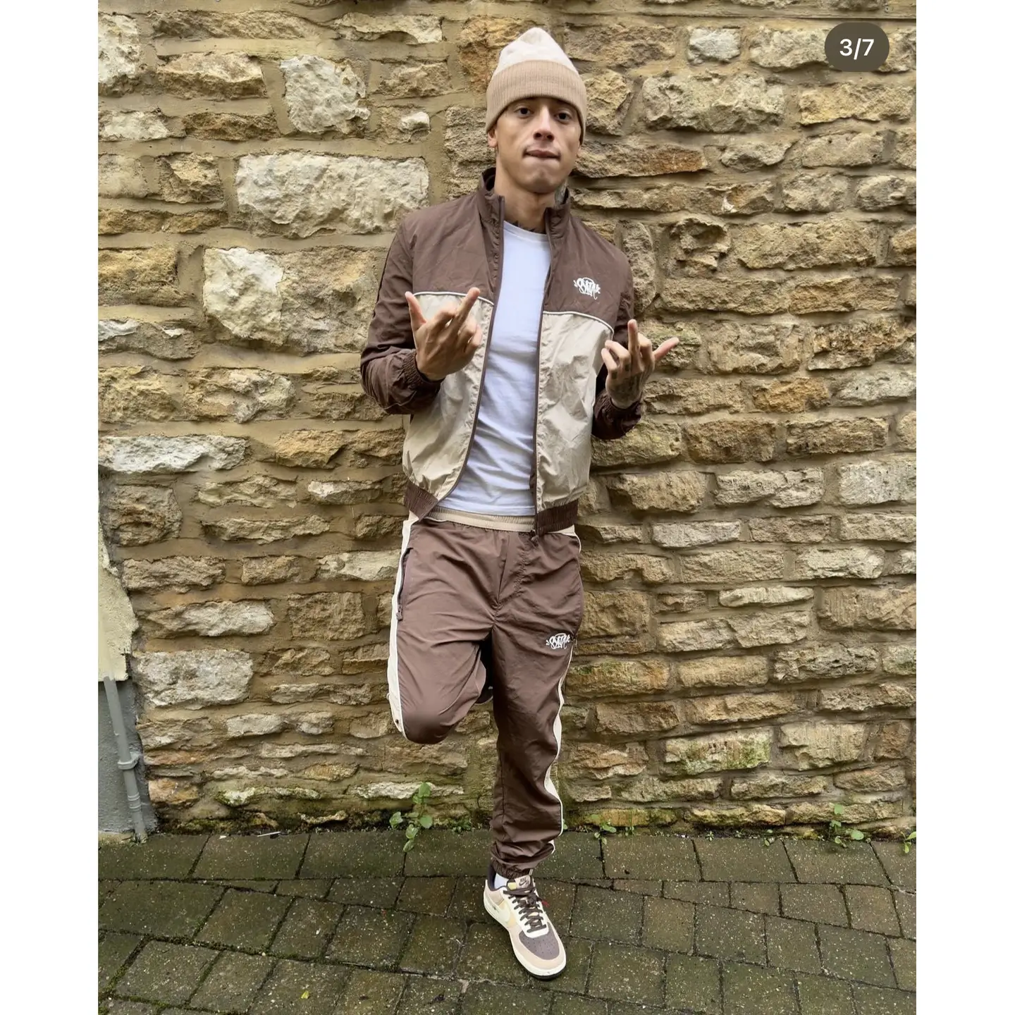 Synaworld Drill Spring & Fall Woven Suit 3m Reflective Men's and Women's Same Style American Street Style
