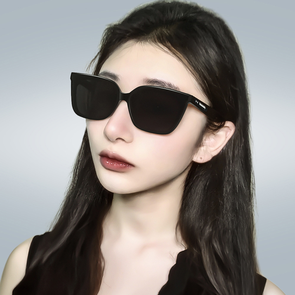 Xiaohongshu sunglasses GM Korean style high-grade polarized sunglasses UV-proof sunglasses for men and women