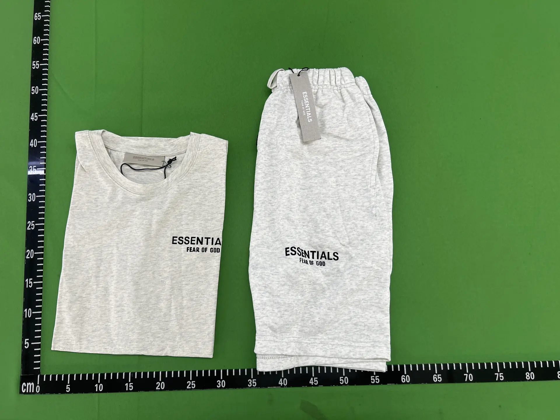 Fear of God Essentials T-shirt and Shorts Set Light Grey