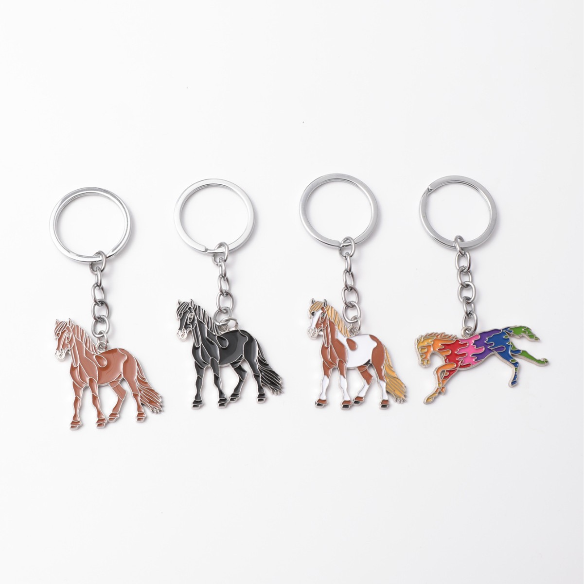 Xiyin Hot Selling Little War Horse Keychain Pendant Zinc Alloy Sweat Horse Holiday Gift Bag Jewelry Small Pendant