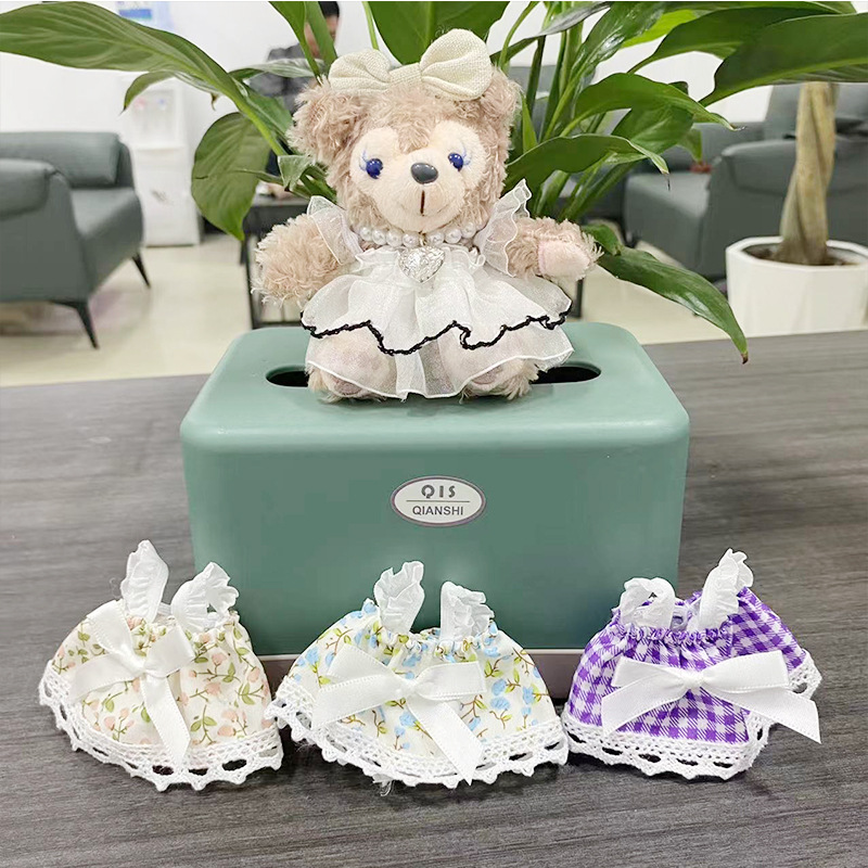 Creative Twist Puppy Mini Doll Handmade DIY Cute Accessories Lace Paid Skirt Accessories Clothes