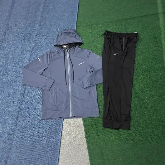 Spot Autumn and Winter Suit 2025 New Quick-Drying Ice Silk Pants Sports Casual Jacket Zipper Hooded Sun Protection Clothing for Men and Women