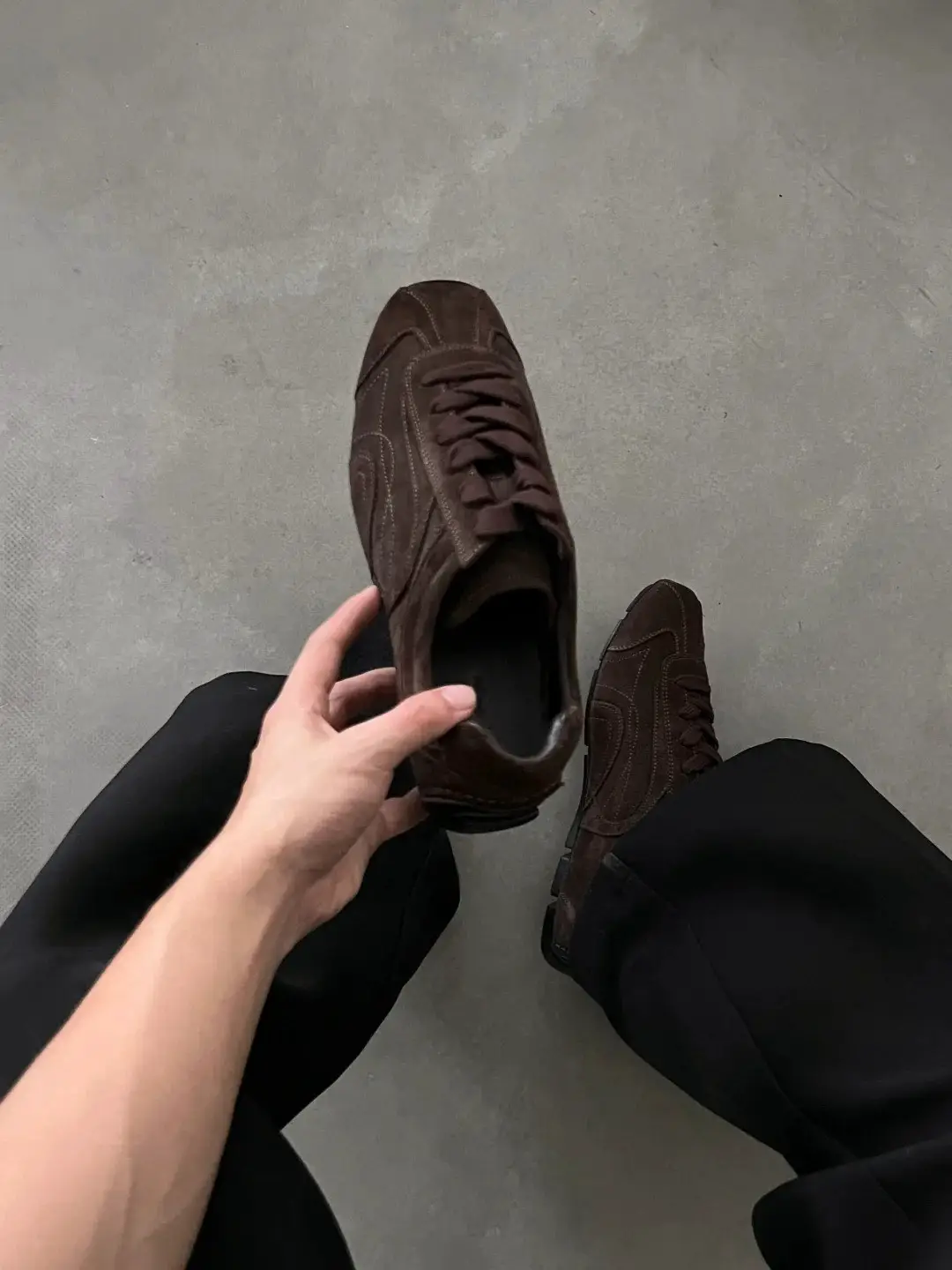 Fugude Training Shoes for Men 2025 New Flat Bottom Inner Height Boosting Single Shoes with Advanced Sense, Casual Versatile Commuter Racing Shoes