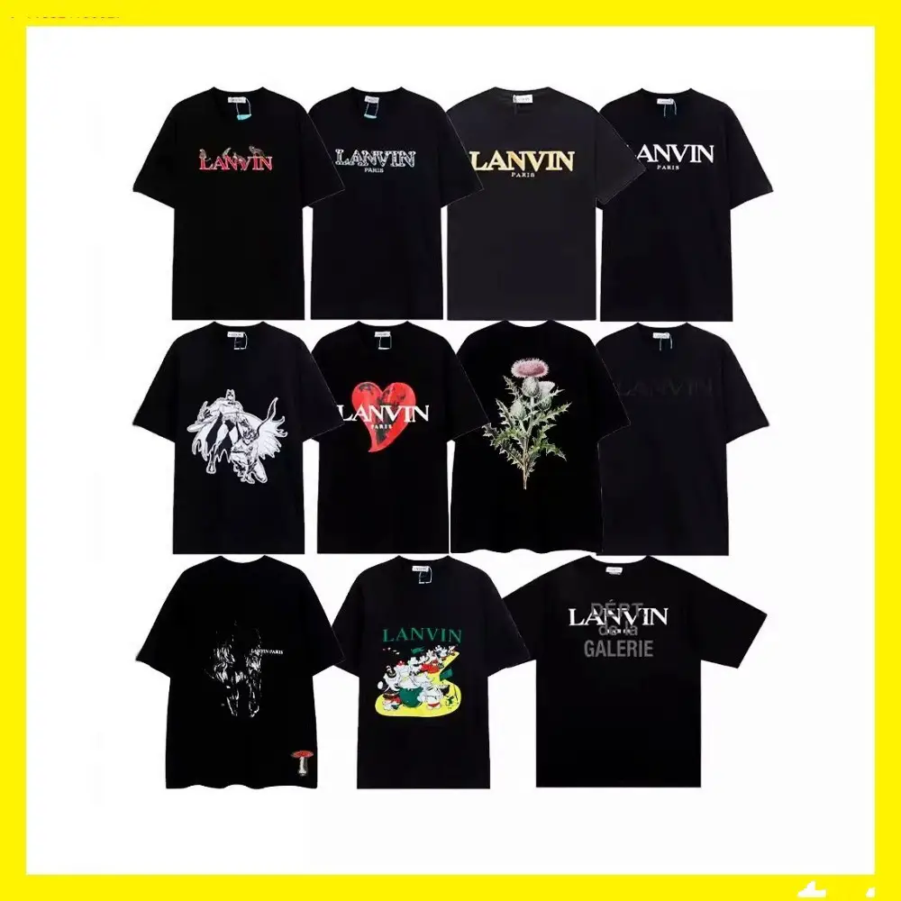 Europe and the United States across the border Gallery Dept. co-branded LF classic paragraph embroidery printing ink couple short-sleeved T-shirt tide