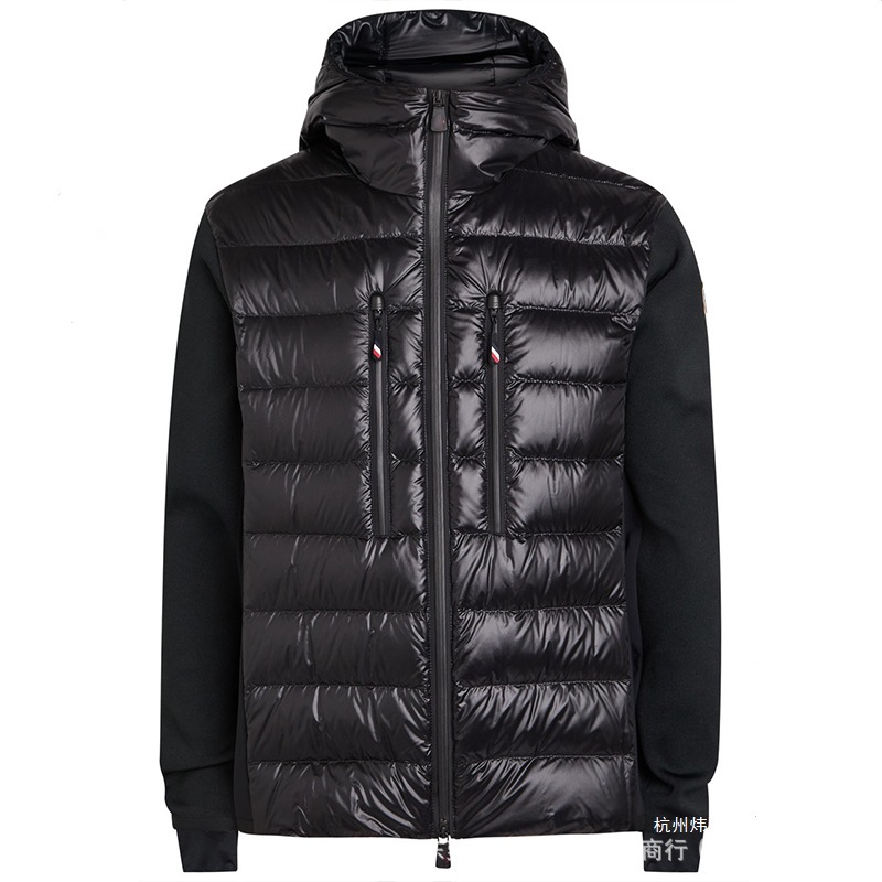 Cross-Border European 2026 Mengjia New High-End Version Men's Patchwork Knitted Zip-Up Cardigan Lightweight down Jacket foto QC de 1688 en Qualit.ly