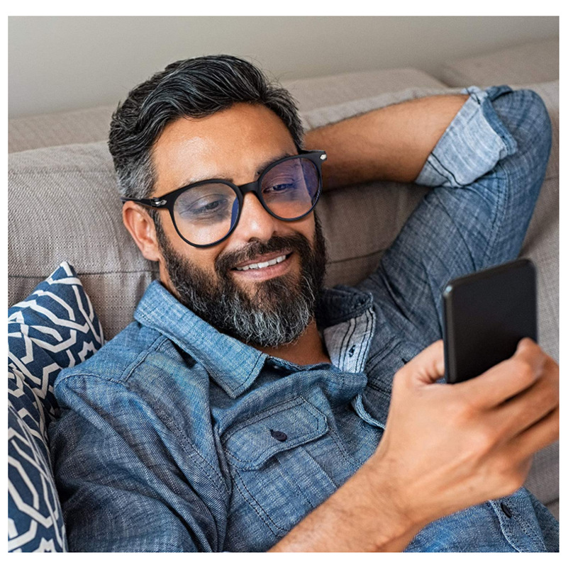 Amazon Blue Light Glasses British Station Mobile Phone Glasses Retro Frame with Myopia Glasses Women 15959 Flat Glasses