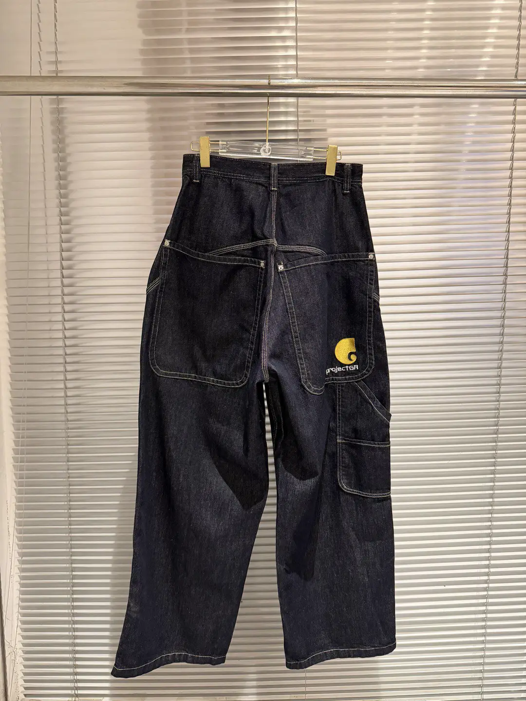 Grailz Project G/R Niche Trendy Brand Retro Washed Distressed Jeans Loose Straight Wide-Leg Pants