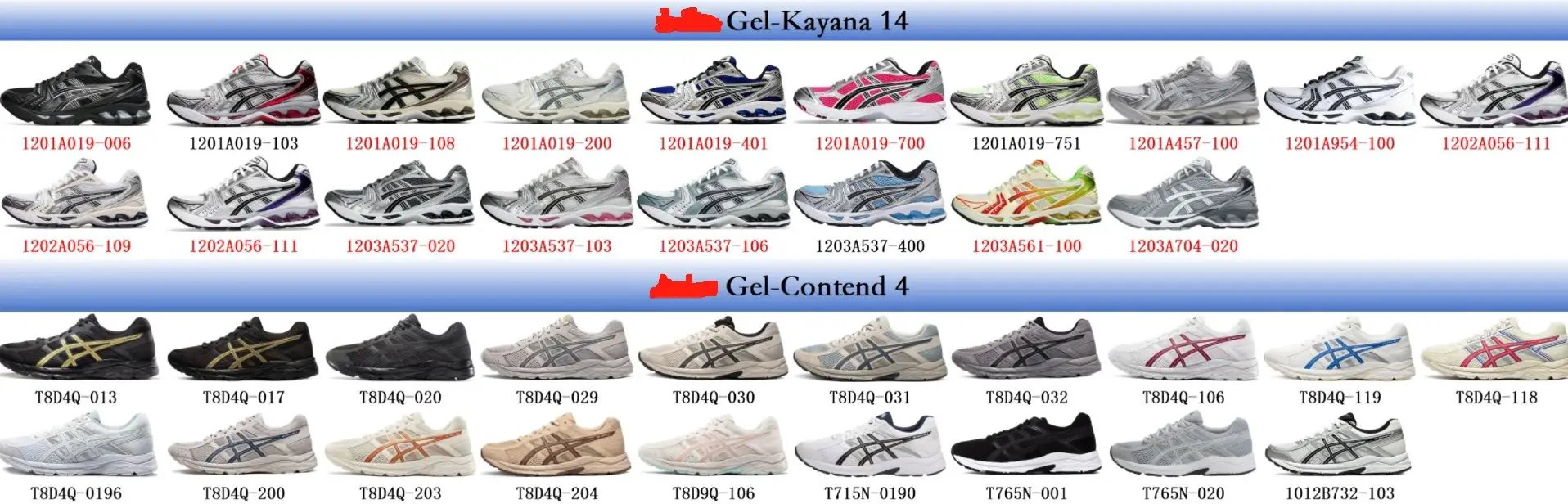 mickeybuys.comA***s Gel-Kayana 14+Gel-Contend 4