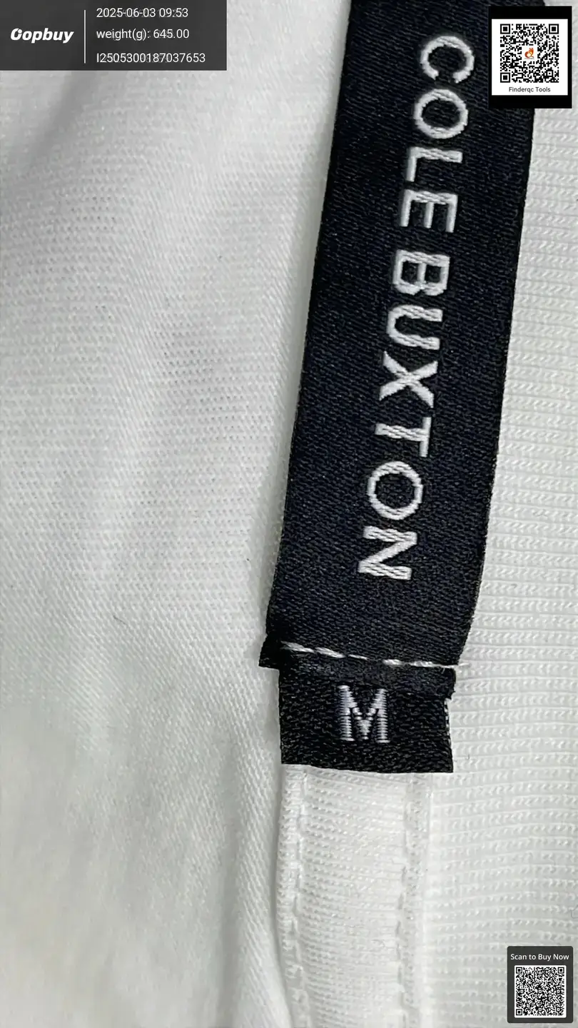 Cole Buxton Classic Letter Embroidery Trendy Brand Summer Men's and Women's Loose Casual Couple's Crewneck Short-sleeved T-shirt