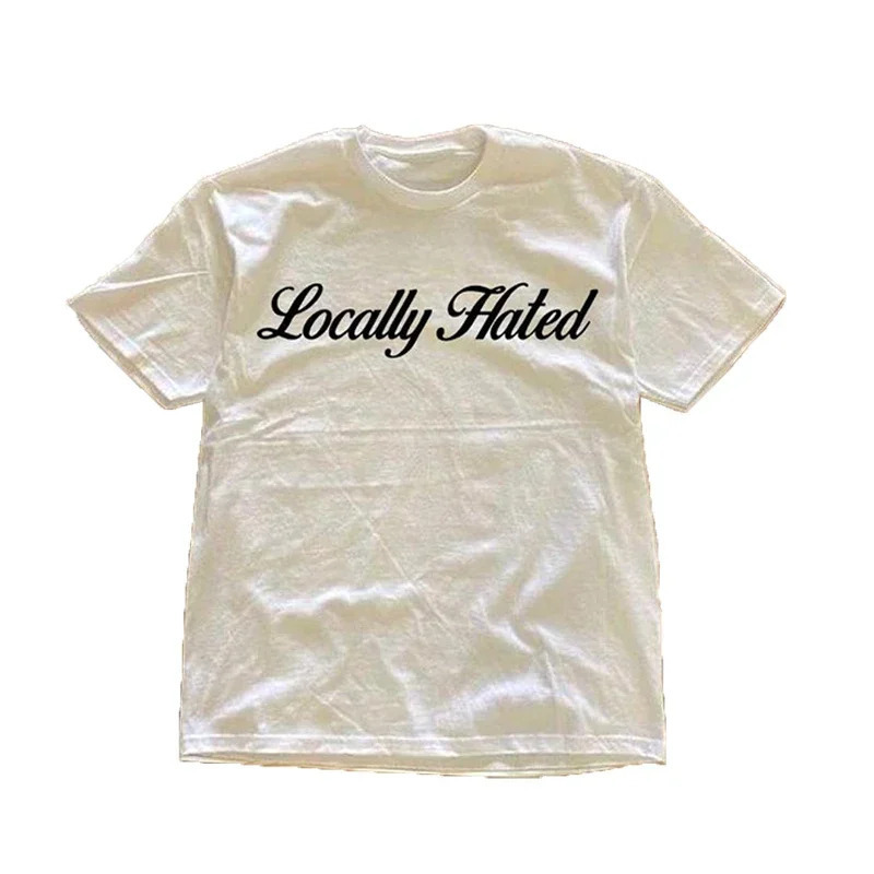 Pink Cotton Short-Sleeve Men's T-Shirt Locally Hated Print