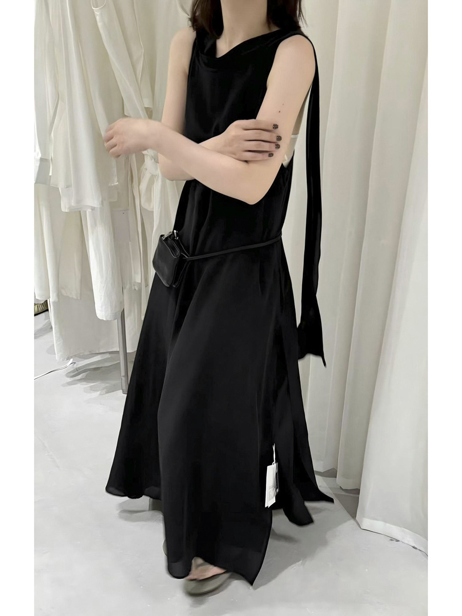 Love and Nancy Thirteen Lines 2026 Summer Korean Sleeveless Tie-Back Vacation Style Tencel Dress 04388