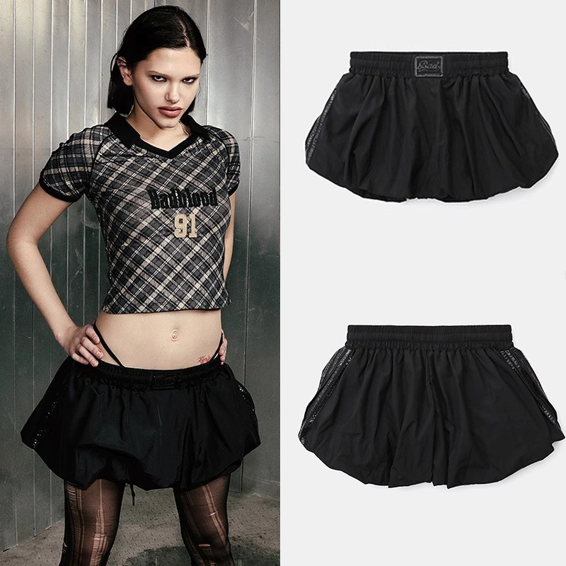 South Korea badblood bcac series American style hot girl skirt sports skirt flower bud skirt street puffy skirt